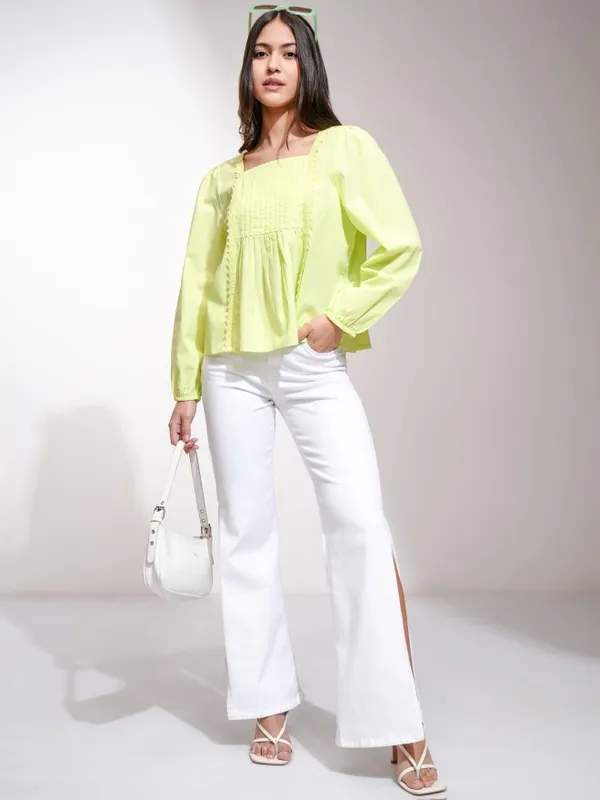 Solid Blouson Top