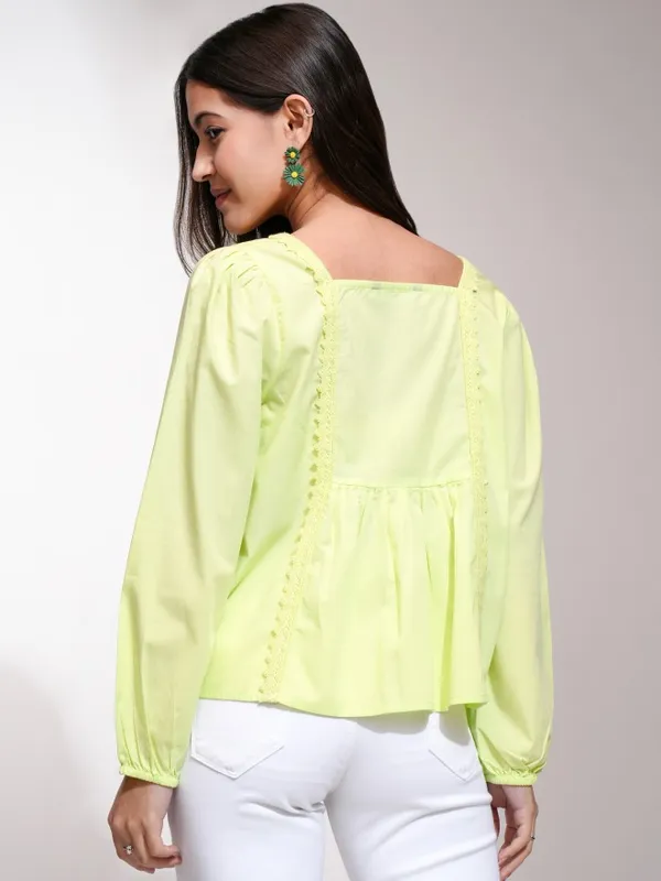 Solid Blouson Top