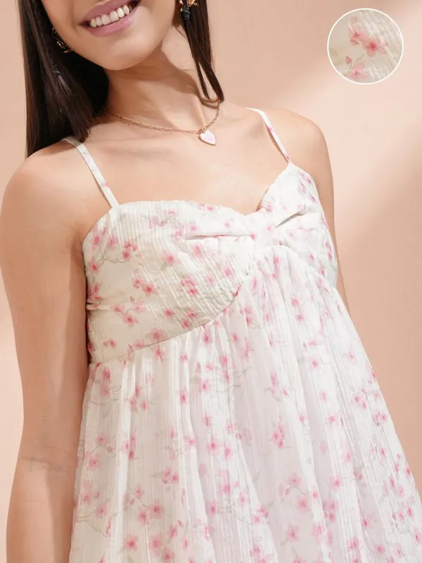 Printed Empire Dress