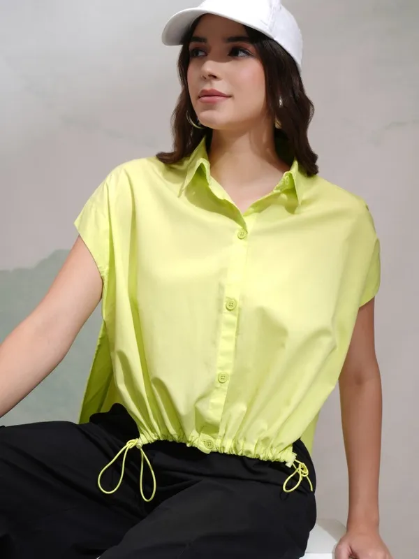 Women Solid Regular Fit Casual Shirt