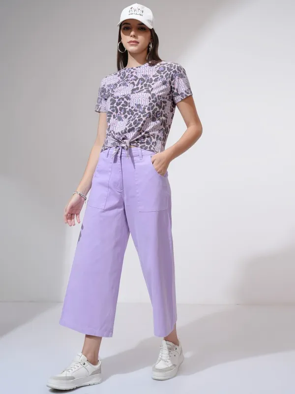 Tokyo Talkies Women Pink Printed Round Neck T-Shirt