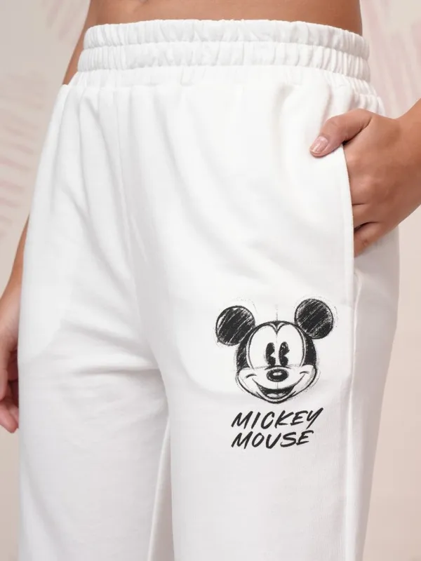 Mickey Mouse Women T-Shirt With Joggers Co-Ords