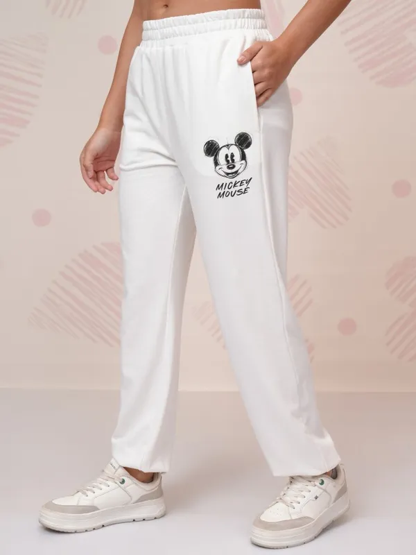 Mickey Mouse Women T-Shirt With Joggers Co-Ords