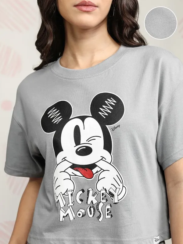 Mickey Mouse Women T-shirt With Trouser Co-Ords