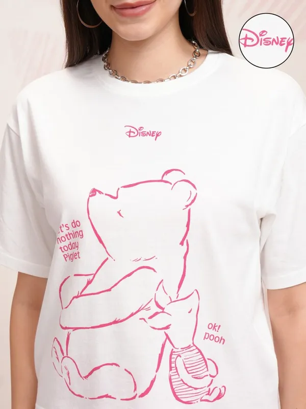 Winnie The Pooh Women T-Shirt With Joggers Co-Ords