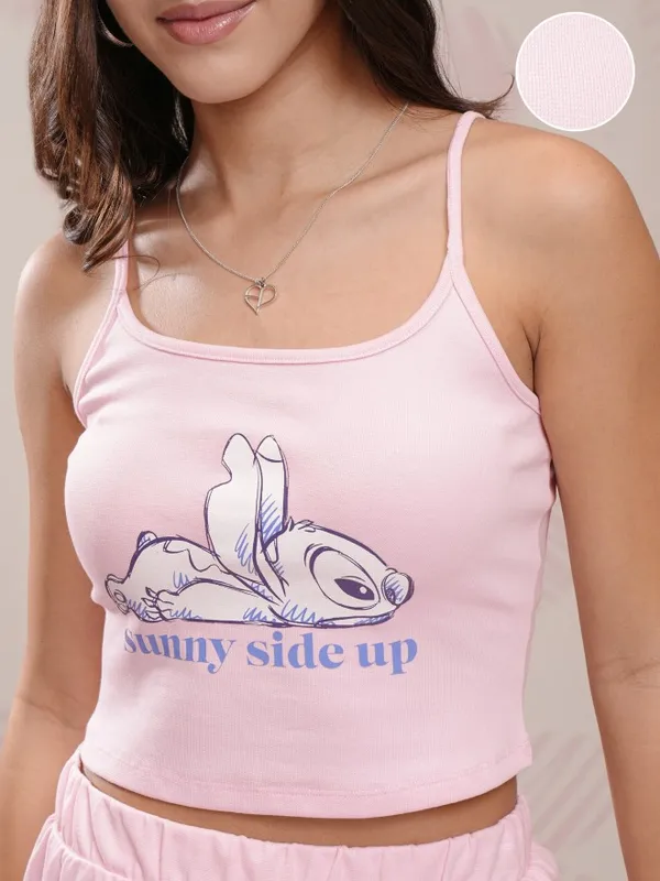 Stitch Women Top With Shorts Co-Ords