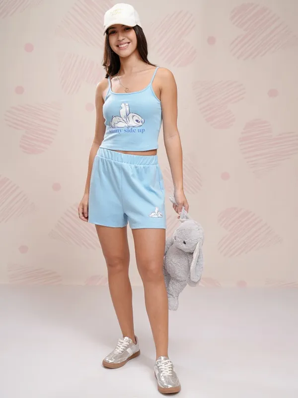 Stitch Women Top With Shorts Co-Ords