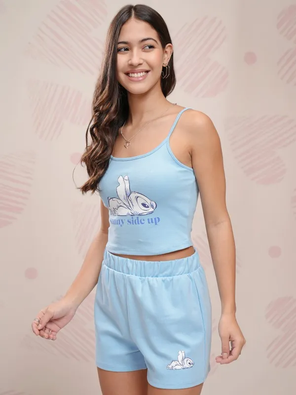 Stitch Women Top With Shorts Co-Ords