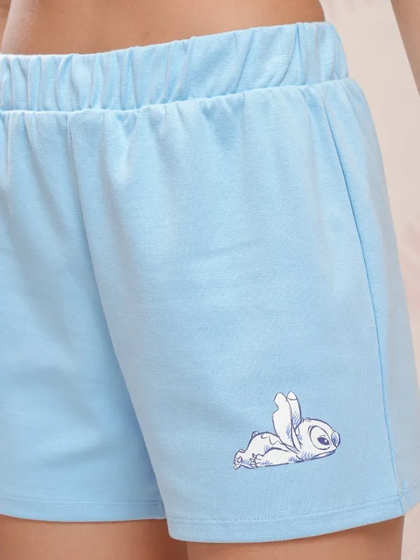 Stitch Women Top With Shorts Co-Ords