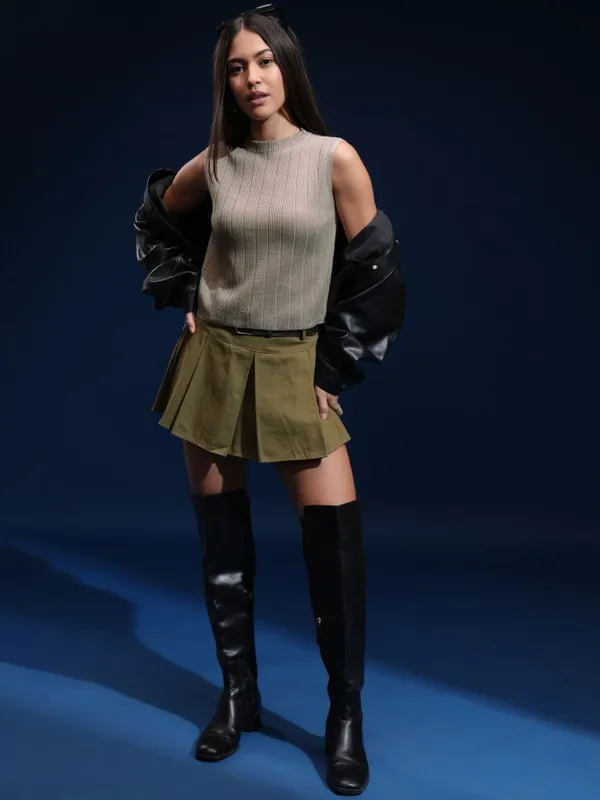 Women Self Design Sweater