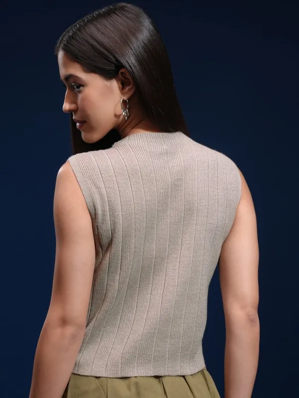 Women Self Design Sweater