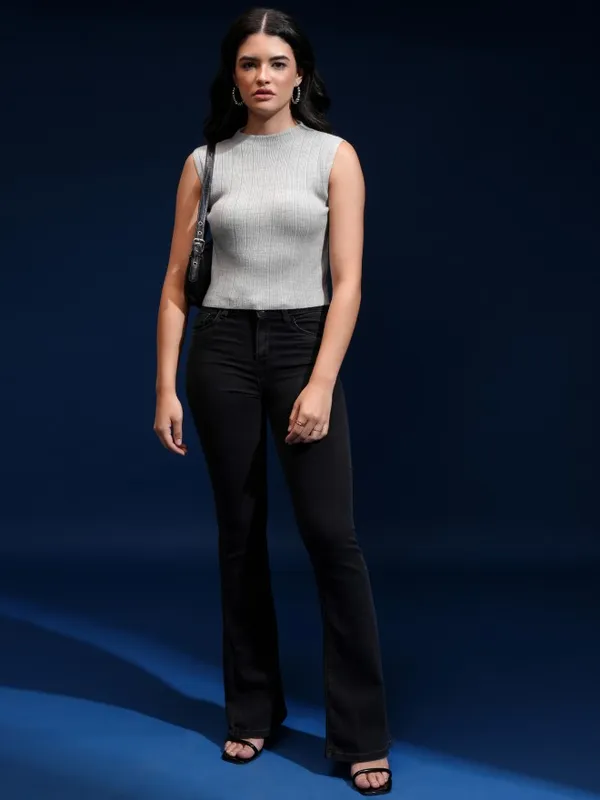 Women Self Design Sweater