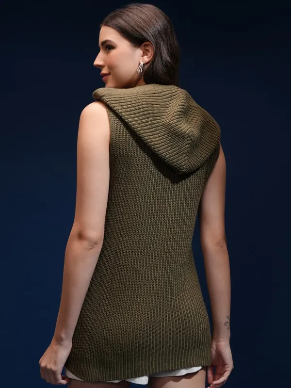 Women Self Design Sweater