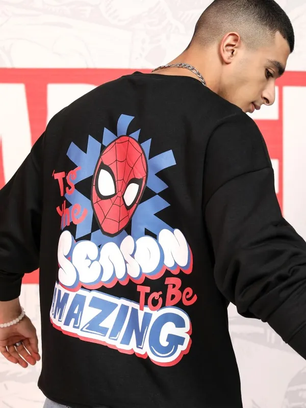 Spider-Man Men Printed Sweatshirt