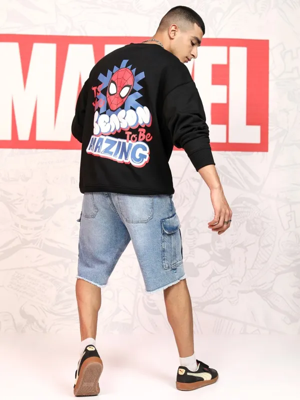 Spider-Man Men Printed Sweatshirt