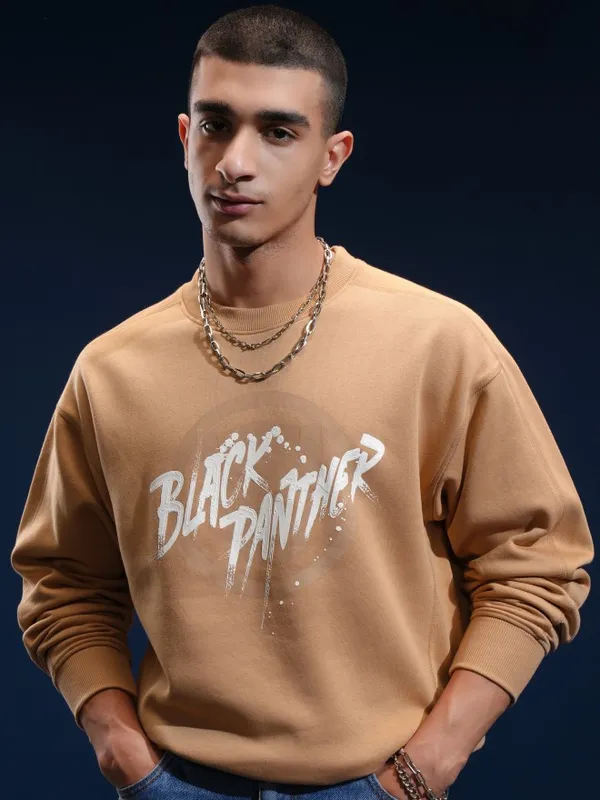 Black Panther Men Printed Sweatshirt