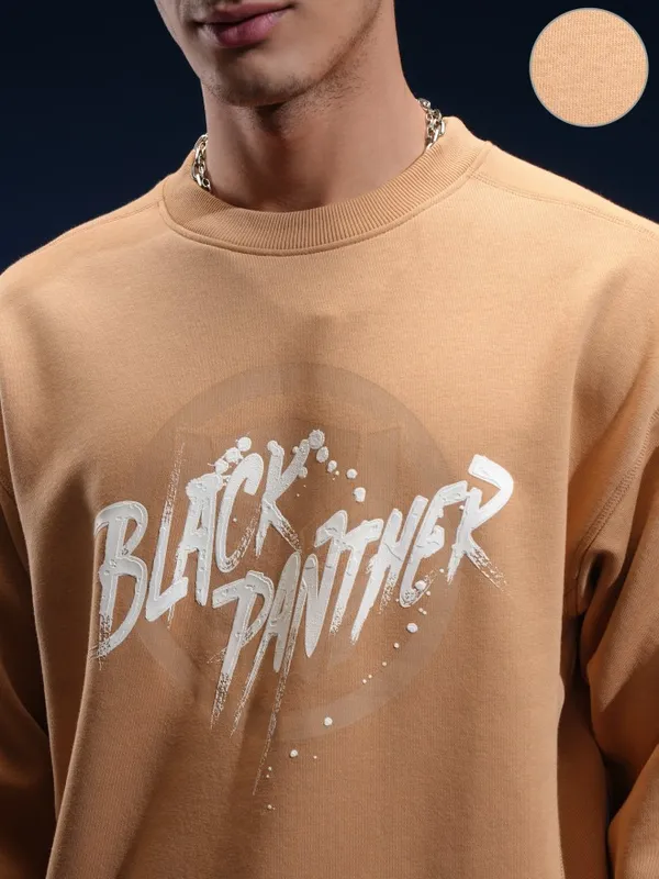Black Panther Men Printed Sweatshirt
