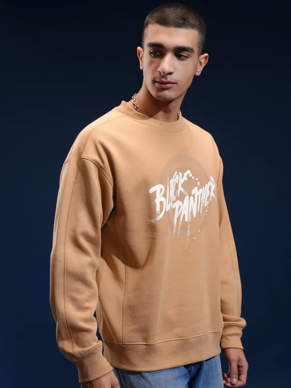 Black Panther Men Printed Sweatshirt