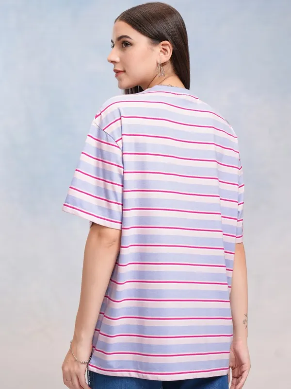 Striped Oversized Fit T-Shirt