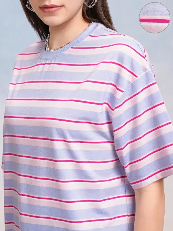 Striped Oversized Fit T-Shirt