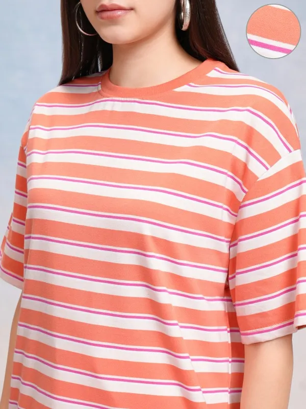 Striped Oversized Fit T-Shirt