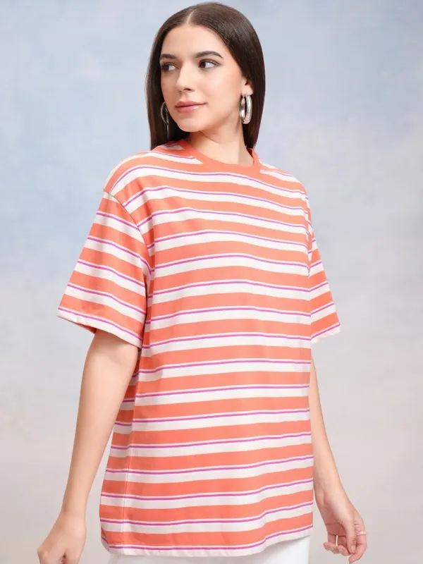 Striped Oversized Fit T-Shirt