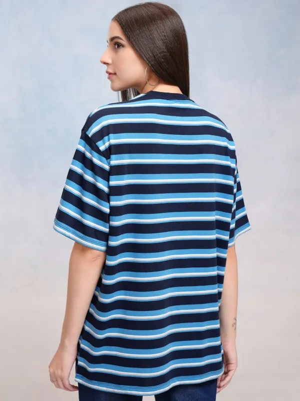 Striped Oversized Fit T-Shirt