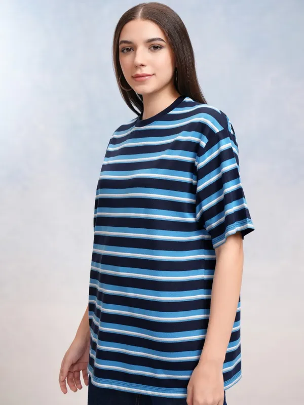 Striped Oversized Fit T-Shirt