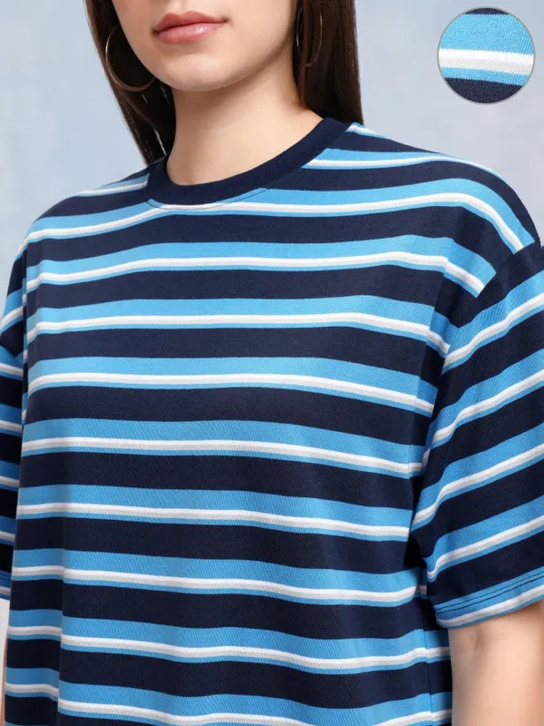 Striped Oversized Fit T-Shirt