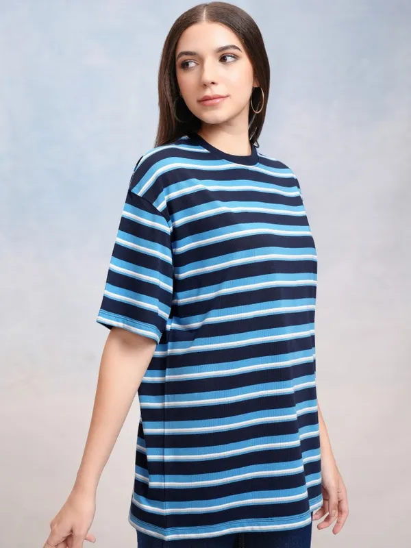 Striped Oversized Fit T-Shirt