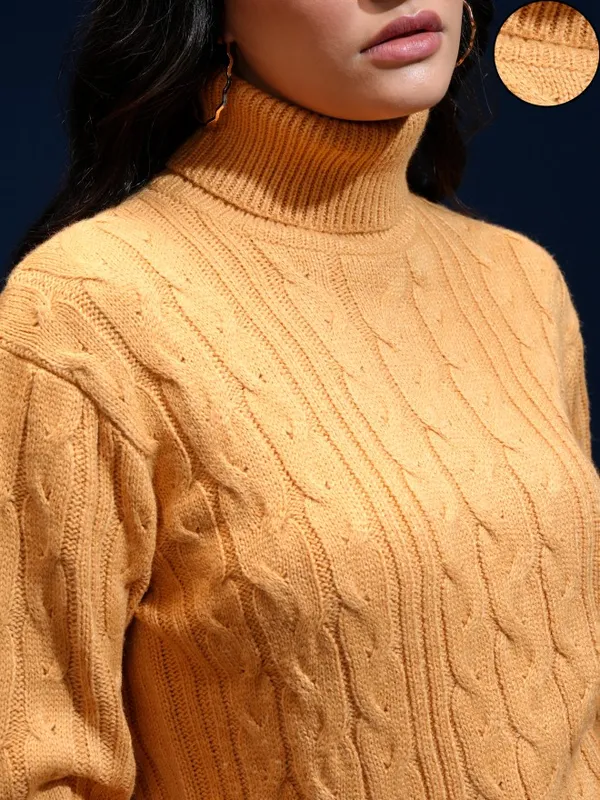 Women Self Design Sweater