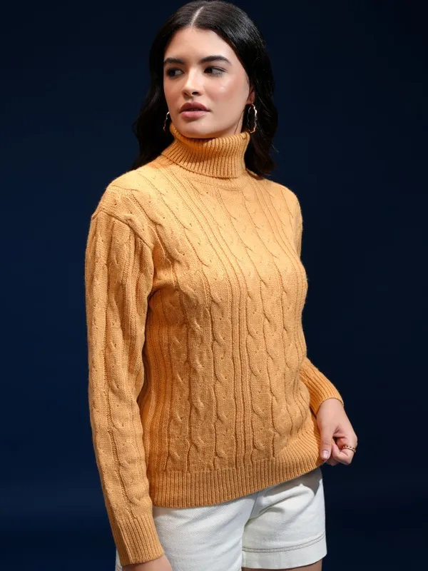 Women Self Design Sweater