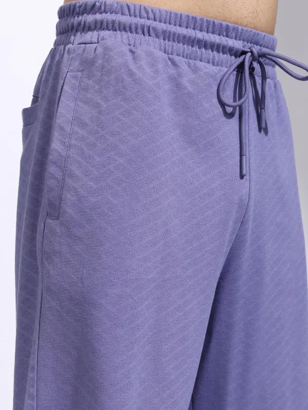 Highlander Men Purple T-Shirt With Shorts Co-Ords