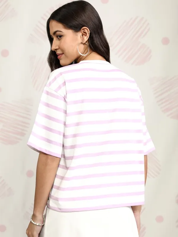 Stitch Printed Relaxed Fit T-Shirt