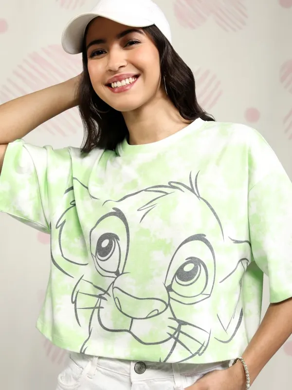 Lion King Printed Boxy Fit T-Shirt
