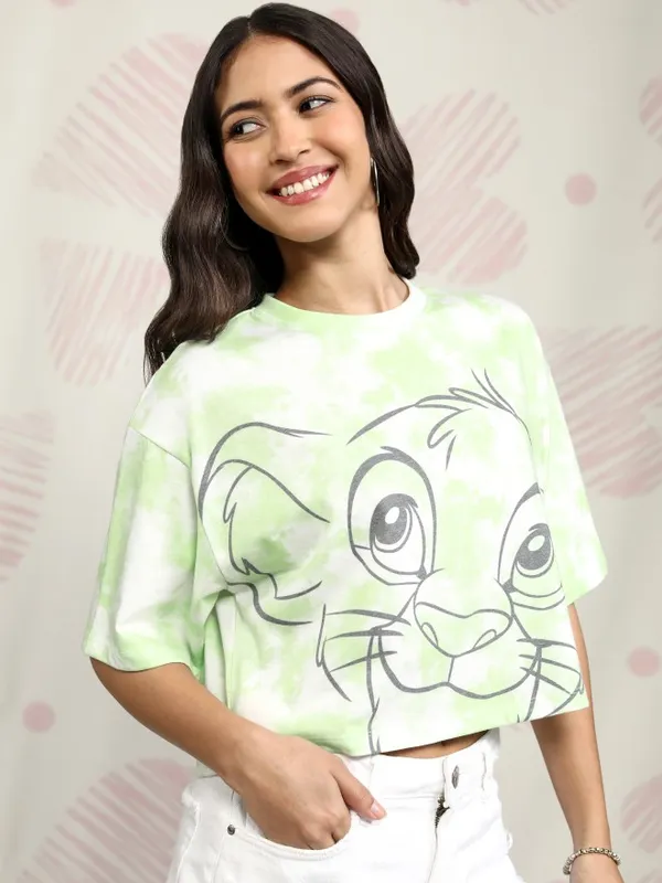 Lion King Printed Boxy Fit T-Shirt