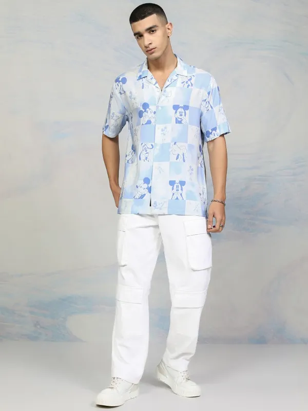 Mickey Mouse Men Relaxed Fit Casual Shirt