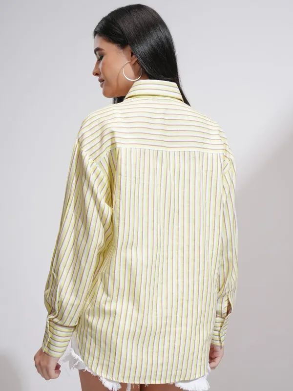 Women Striped Oversized Fit Casual Shirt