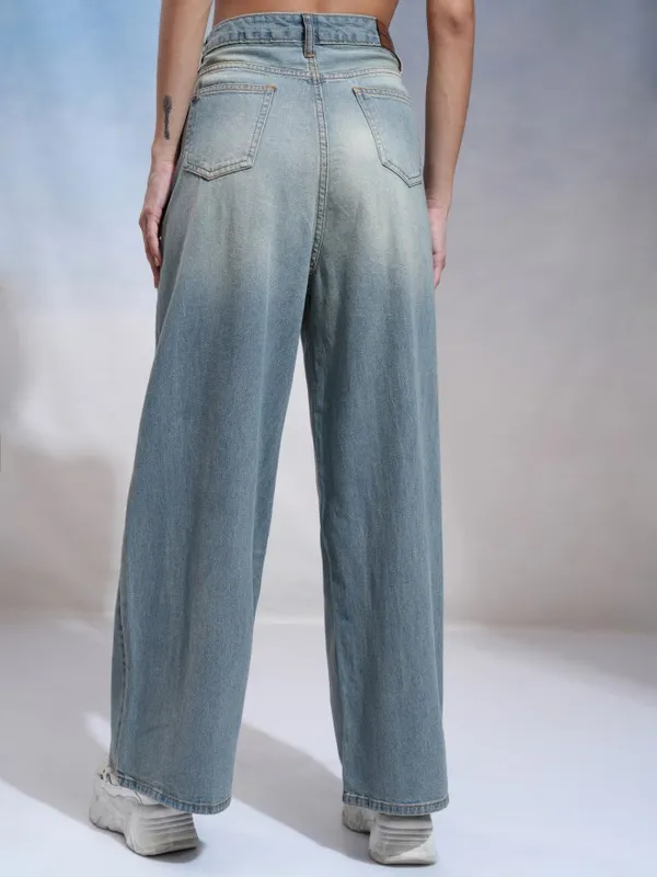 Tokyo Talkies Women Blue Flared Stretchable Jeans