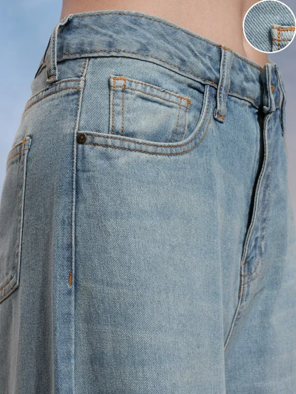 Tokyo Talkies Women Blue Flared Stretchable Jeans