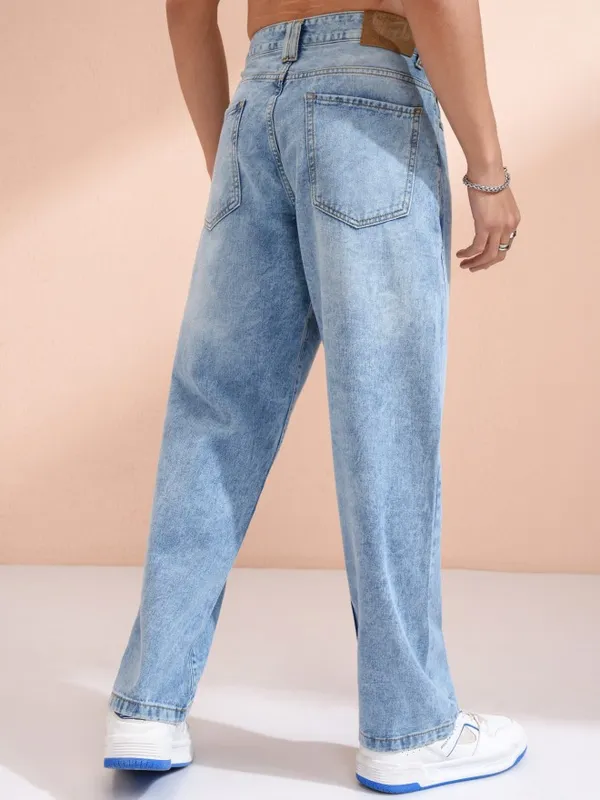Highlander Men Blue Wide Leg Jeans