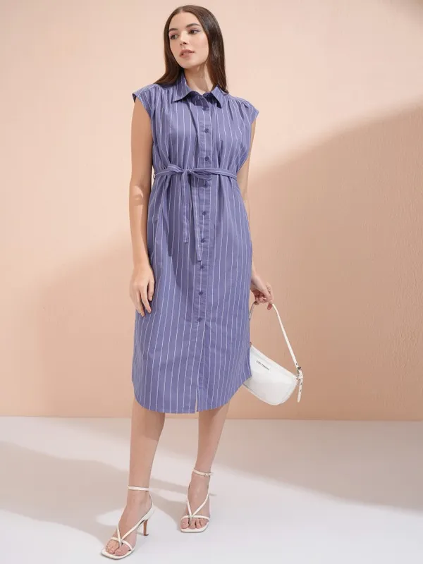 Striped Shirt Dress