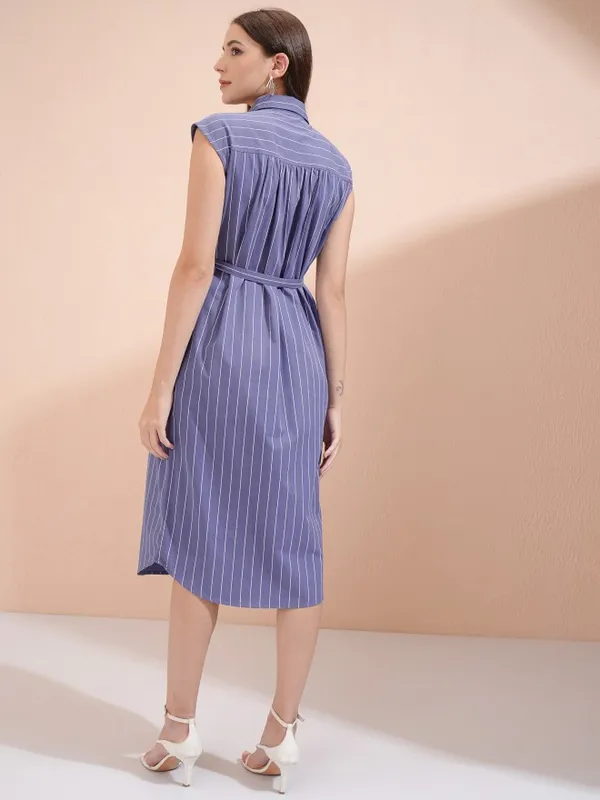 Striped Shirt Dress