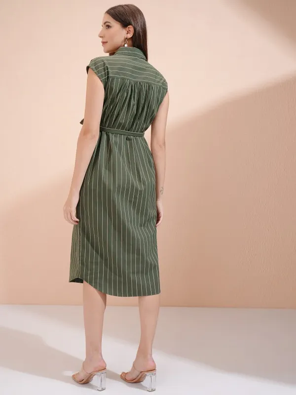Striped Shirt Dress