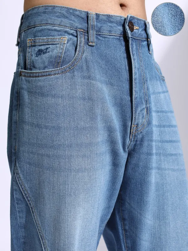 Highlander Men Blue Wide Leg Jeans