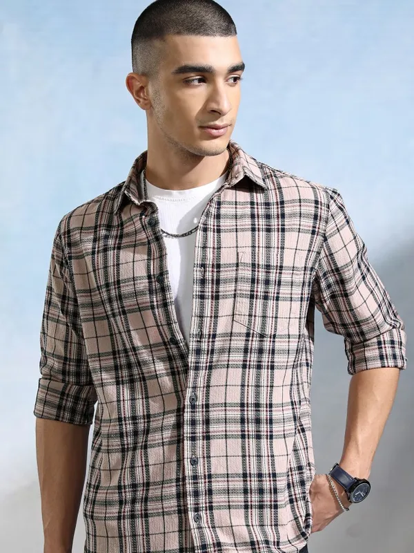 Men Slim Fit Casual Shirt