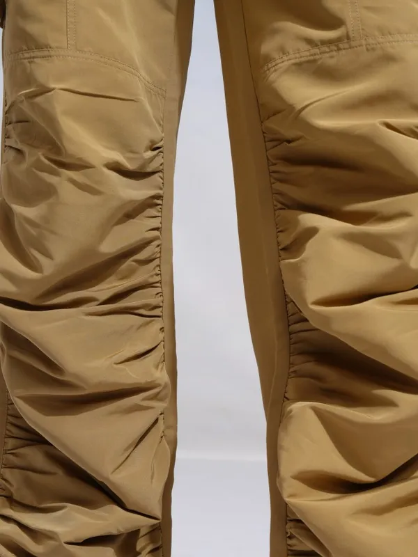 Tokyo Talkies Women Khaki Solid Regular Fit Cargos