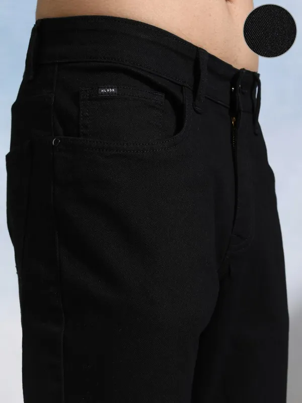 Highlander Men Black Slim Fit Stretchable Jeans