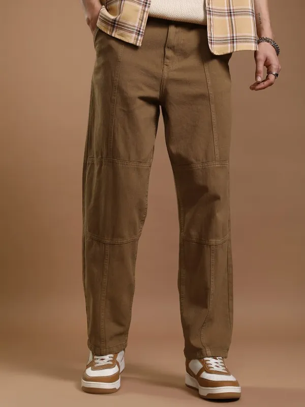 Highlander Men Brown Straight Fit Jeans