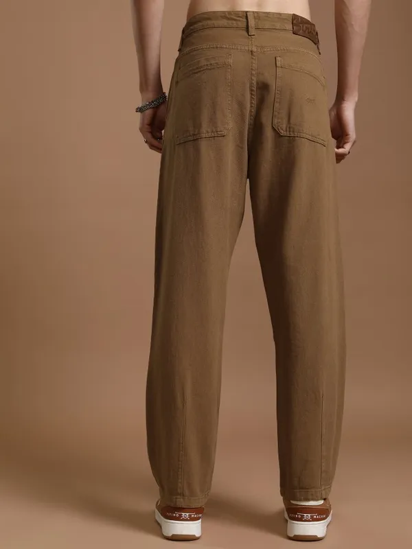 Highlander Men Brown Straight Fit Jeans